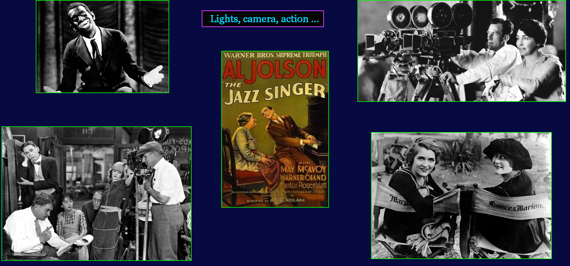 Al Jolson, blackface and talkies, 1920s
